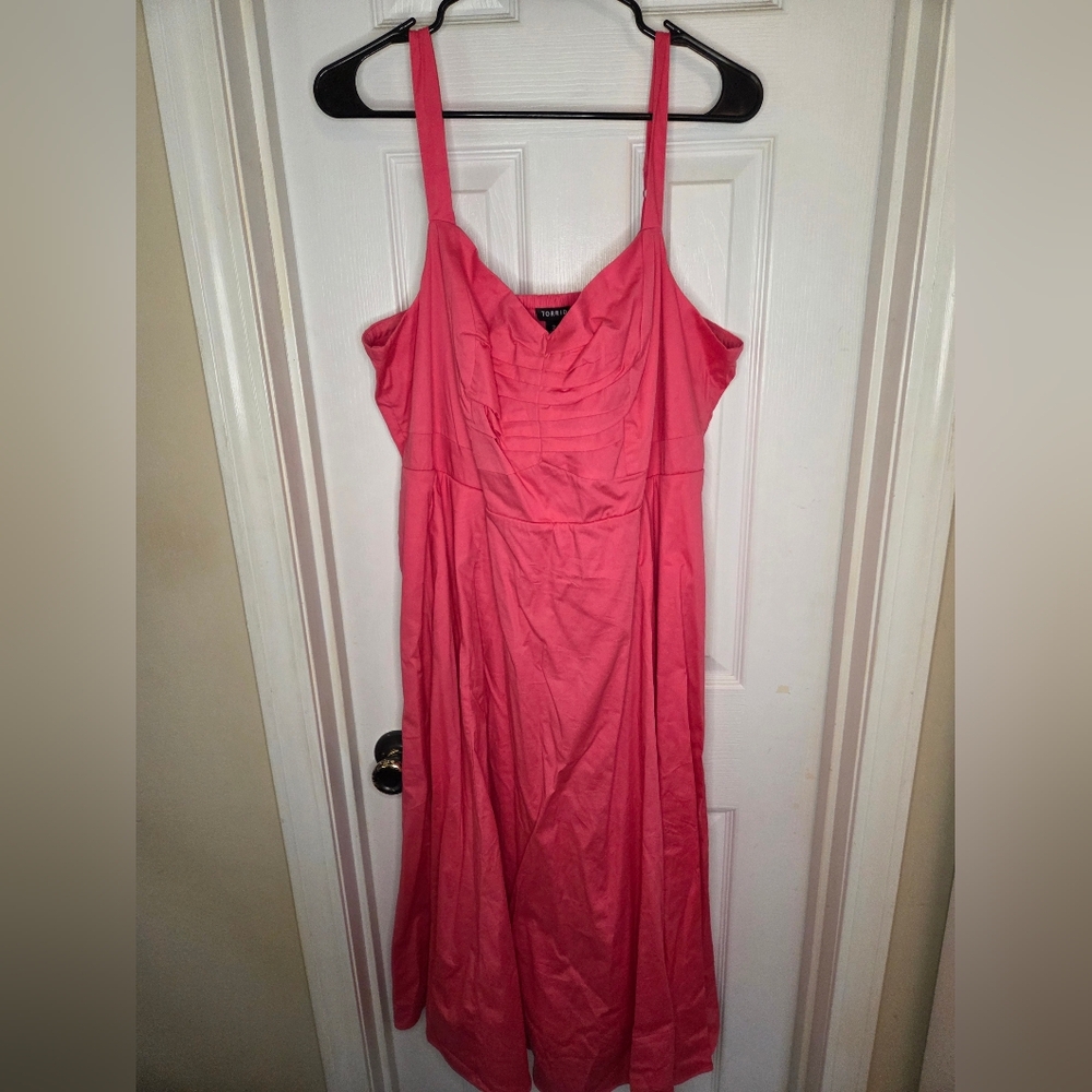 Torrid Midi Poplin Dress